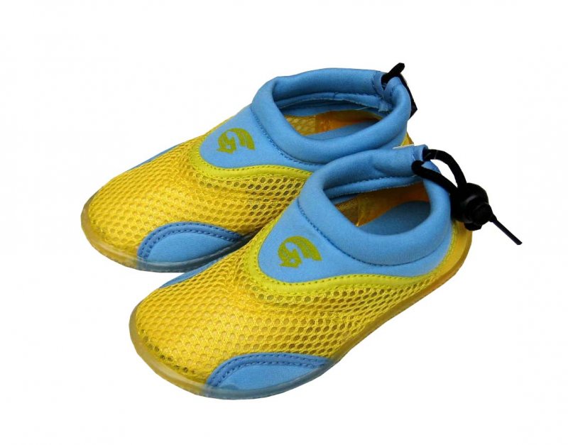 Dětské neoprenové boty do vody Alba žlutomodré 22-27 - - Velikost: 27