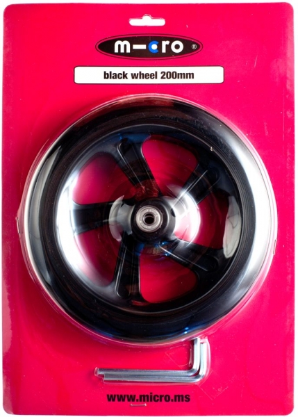 Kolečko Micro Black 200 mm s ložisky
