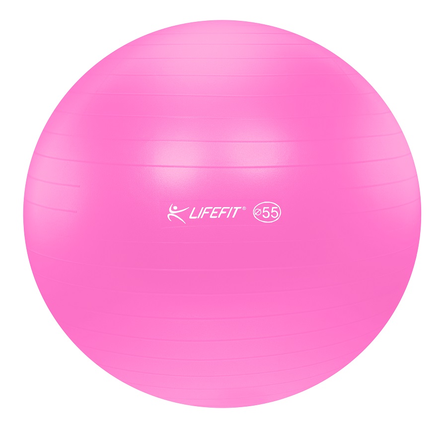 Gymnastický míč Lifefit Anti-Burst 55cm růžový