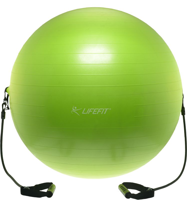 Gymnastický míč s expanderem Lifefit Gymball Expand 65cm