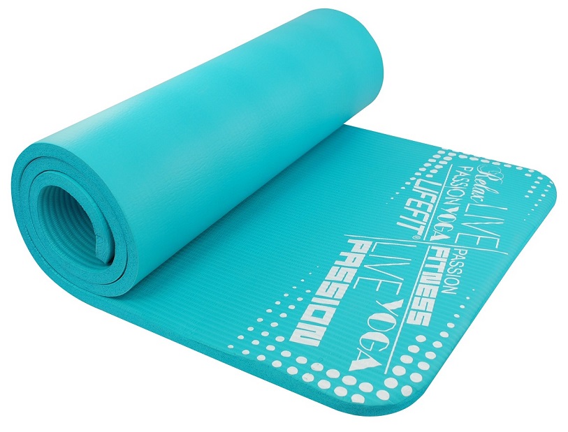 Podložka Lifefit Yoga Mat Exkluziv tyrkysová 1cm