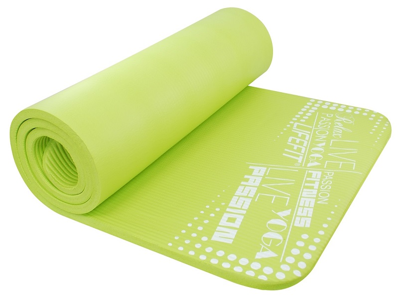 Podložka Lifefit Yoga Mat Exkluziv Plus zelená 1,5cm