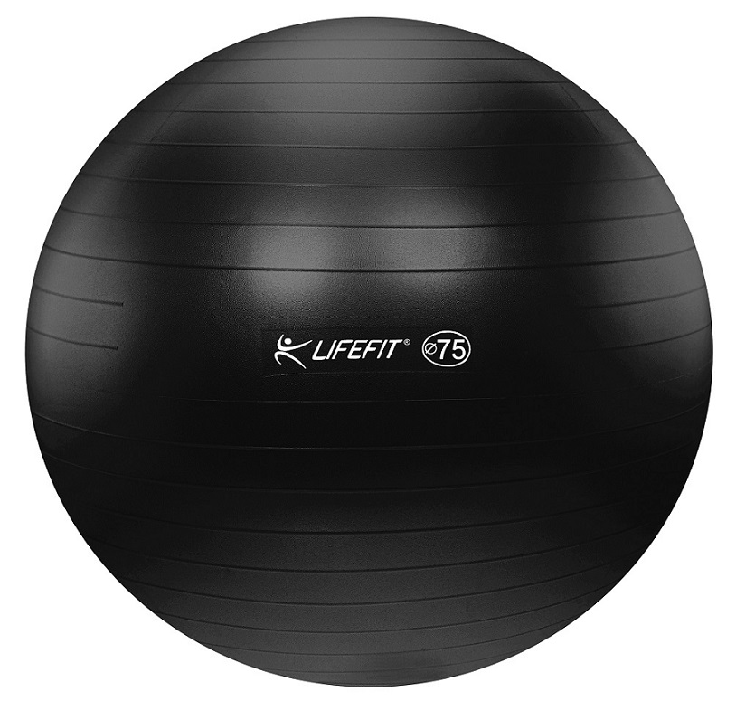 Gymnastický míč Lifefit Anti-Burst 75cm černý