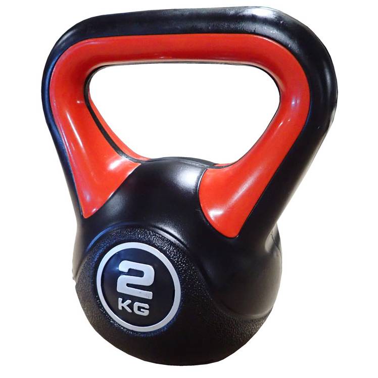 Kettlebell činka Acra s cementovou náplní 2kg