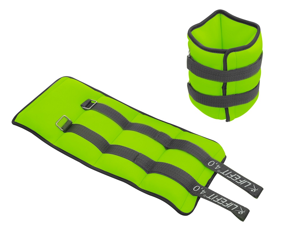 Neoprenová zátěž Lifefit kotník/zápěstí S2 sv.zelená 2x4kg