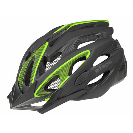 Cyklistická helma Biker černá-zelená L/XL