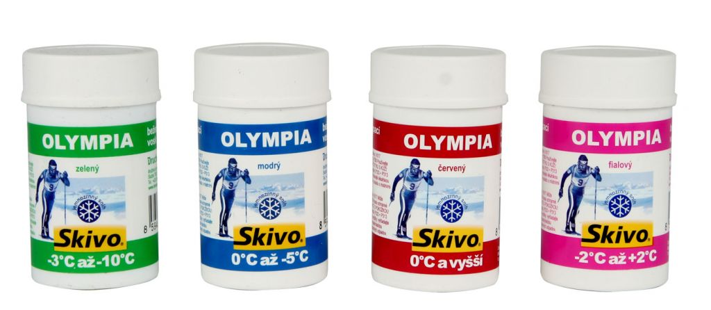 Běžecký vosk Skivo Olympia - červený