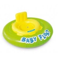 Dětský dvojitý kruh Intex 56588 My Baby Float zelený 76cm