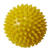 Masážní míček Acra průměr 7,5cm žlutý