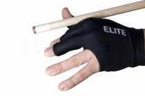 Kulečníková rukavice Elite černá 3-prstá