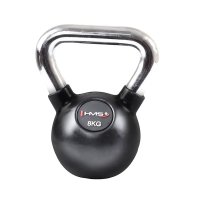 Kettlebell HMS s chromovaným úchopem 8kg