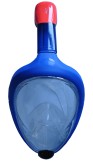 Celoobličejová potápěčská maska se šnorchlem modrá