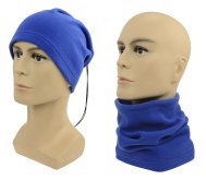 Multifunkční šátek 2v1 Fleece modrý