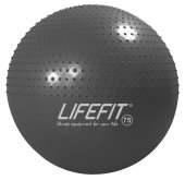 Gymnastický masážní míč Lifefit Massage Ball  75cm tmavě šedý