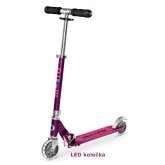 Koloběžka Micro Sprite LED Purple Stripe