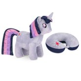 Dětský cestovní polštářek a plyšová hračka Spokey Sparkle 2v1 