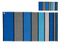 Oboustranná plážová osuška Lovely Home Big Stripe modrá