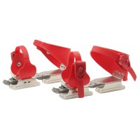 Dětské lední brusle Kačenky červené