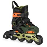 Dětské kolečkové brusle Spokey FREESPO KIDS khaki