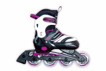 Nastavitelné dětské inline brusle Muuwmi , růžové vel. 29-32