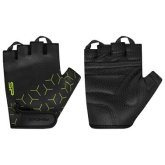 Pánské cyklistické rukavice Spokey Ride, černo-žluté, vel. M-XL