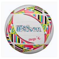 Míč na plážový volejbal Wilson AVP Movement VB New white/pink/yellow