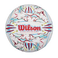 Plážový míč Wilson GRAFFITI PEACE VB NEW White/Blue