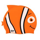 Dětská plavecká koupací čepice, NEMO, oranžová