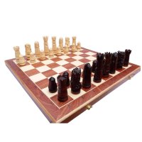 Dřevěné šachy LARGE INTARZIE C