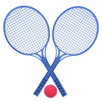 Sada na líný tenis/soft tenis - modrá